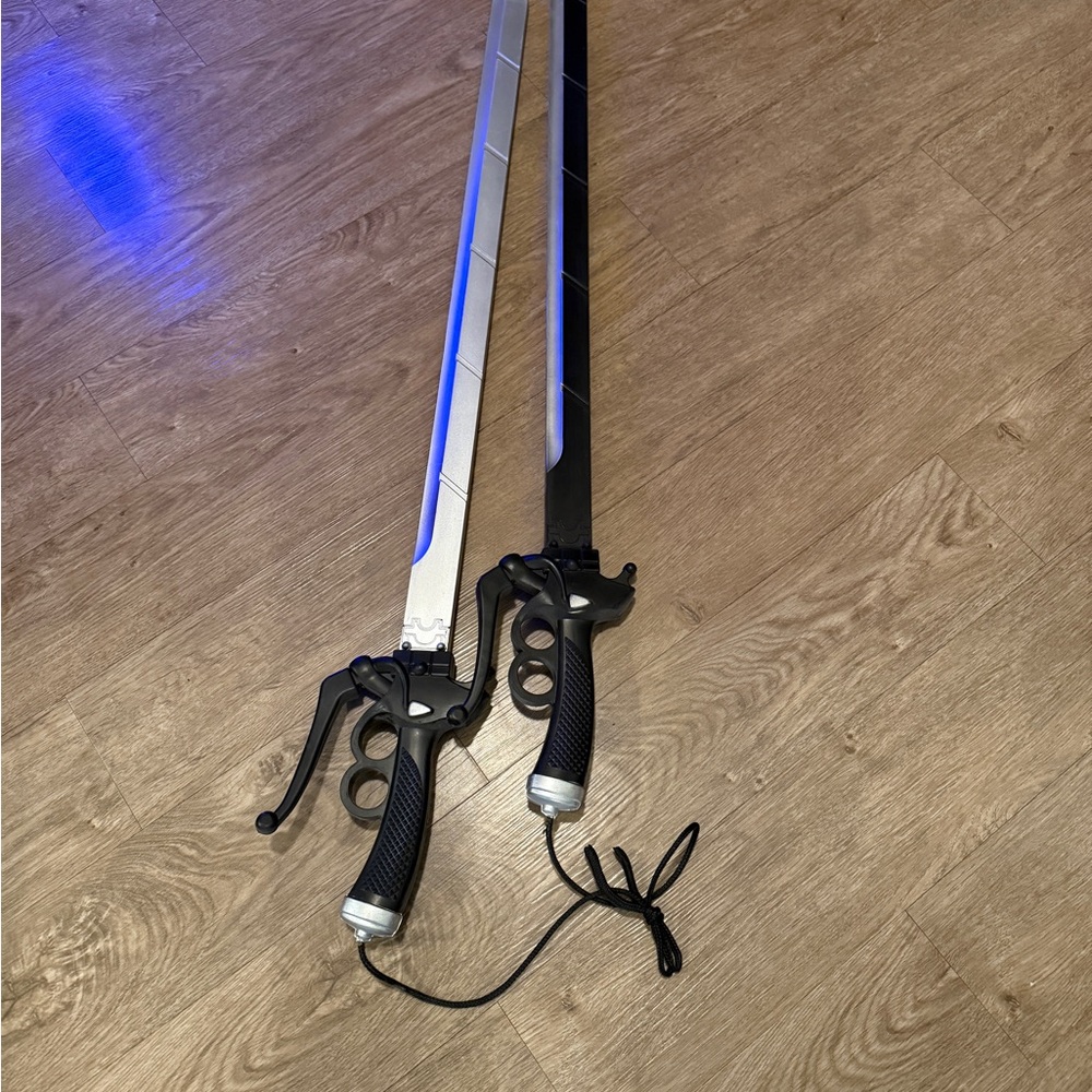 Black and Silver Foam Swords